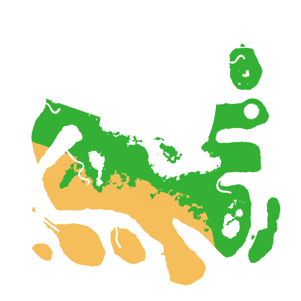 Biome Rust Map: Procedural Map, Size: 3500, Seed: 4188283