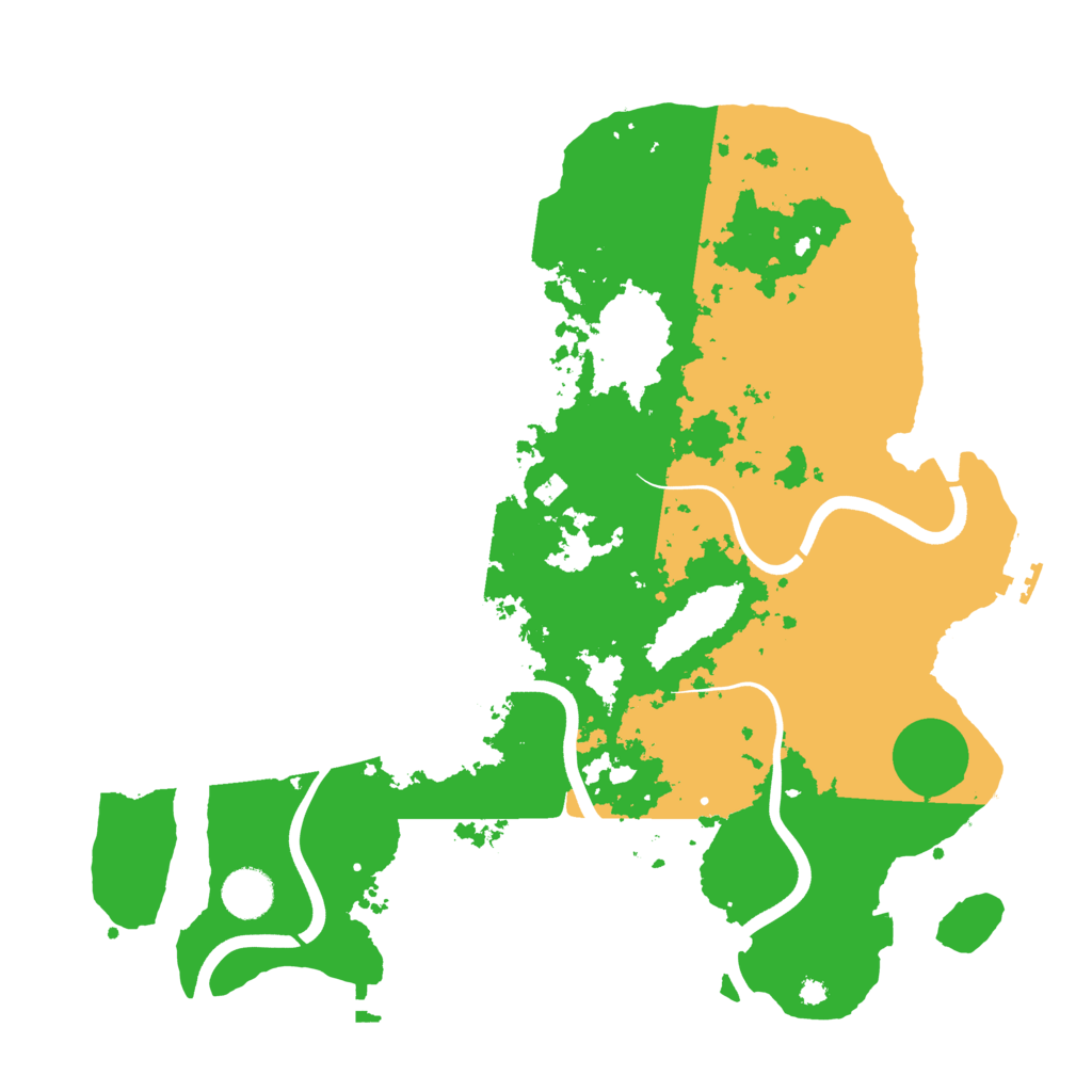Biome Rust Map: Procedural Map, Size: 3800, Seed: 3023777