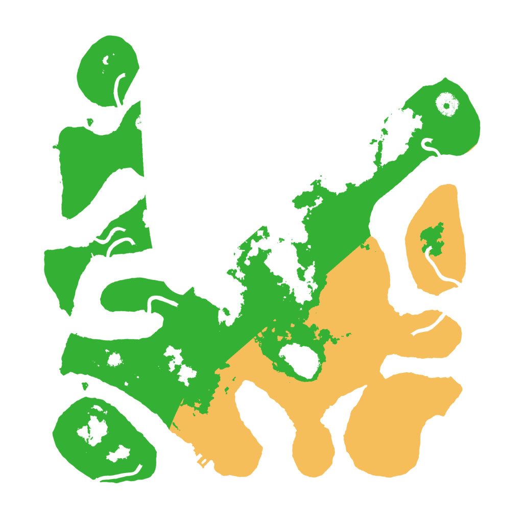 Biome Rust Map: Procedural Map, Size: 3500, Seed: 3166409