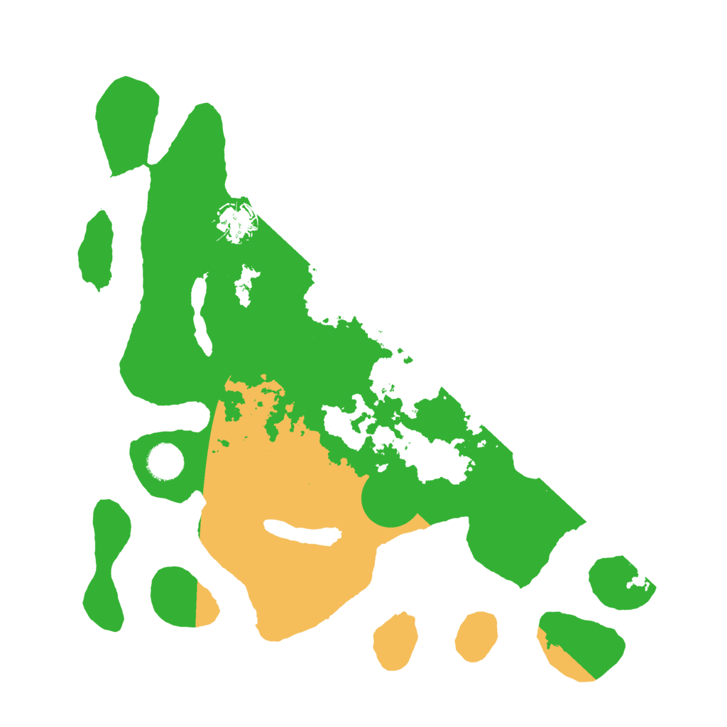 Biome Rust Map: Barren, Size: 3500, Seed: 5442005