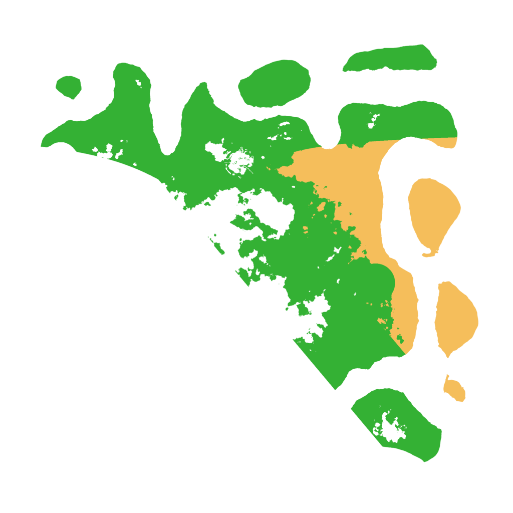 Biome Rust Map: Barren, Size: 3500, Seed: 3259227