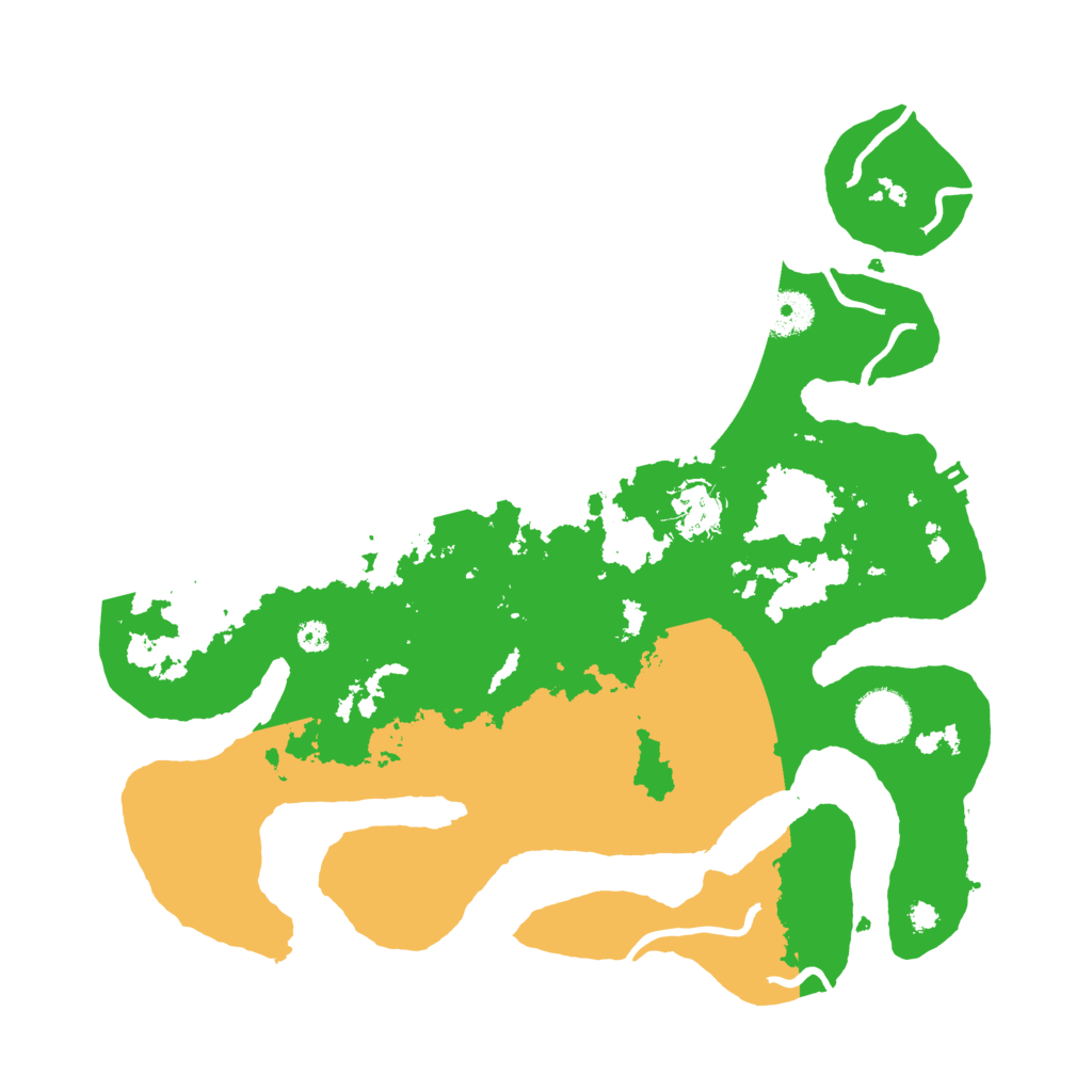 Biome Rust Map: Procedural Map, Size: 3500, Seed: 274987