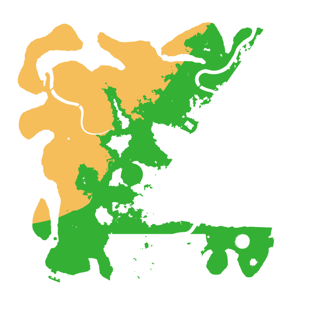 Biome Rust Map: Procedural Map, Size: 3800, Seed: 950113