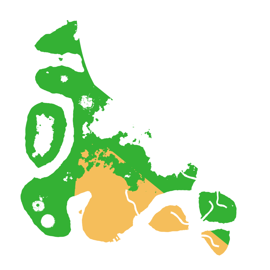 Biome Rust Map: Procedural Map, Size: 3500, Seed: 1997844818