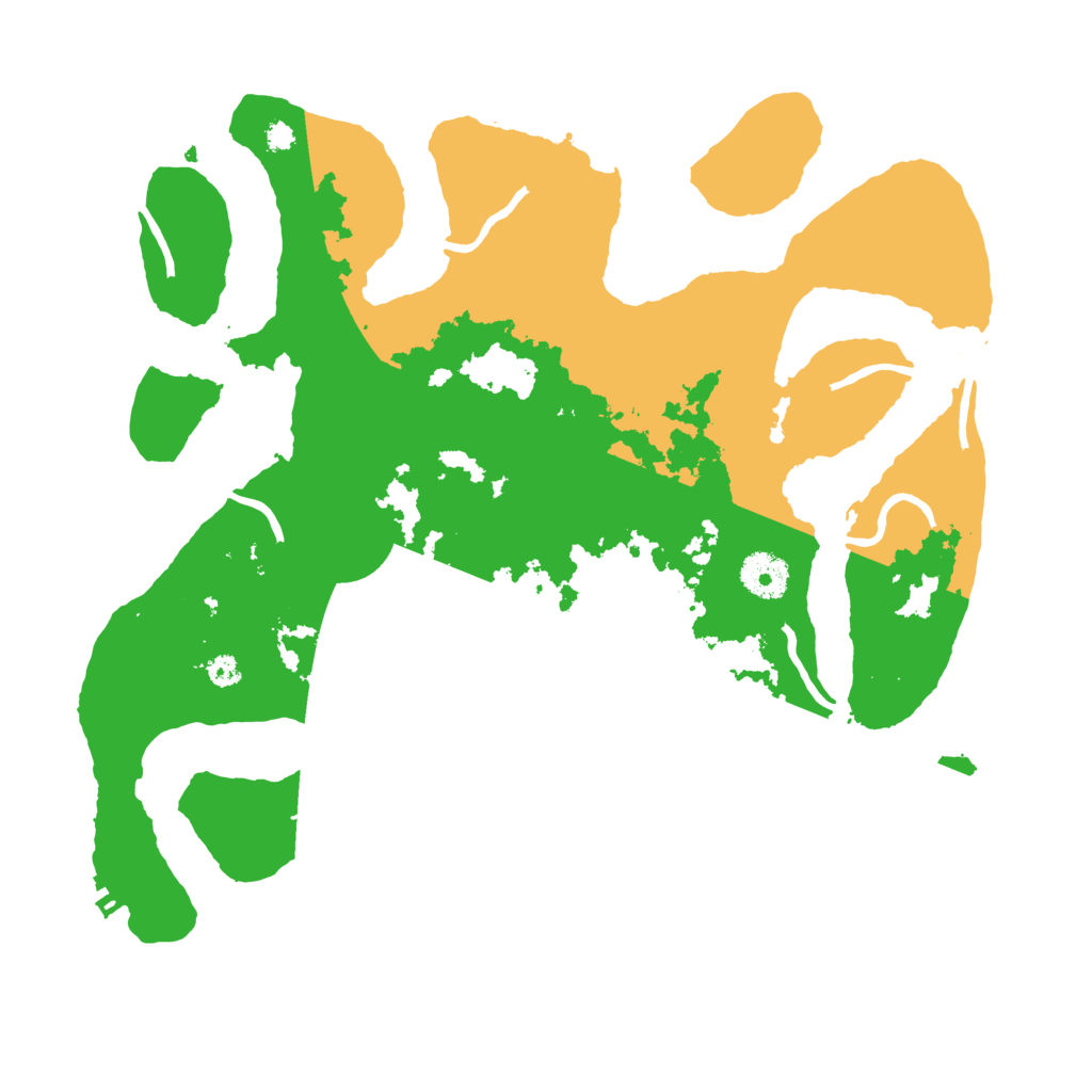 Biome Rust Map: Procedural Map, Size: 3500, Seed: 132143184