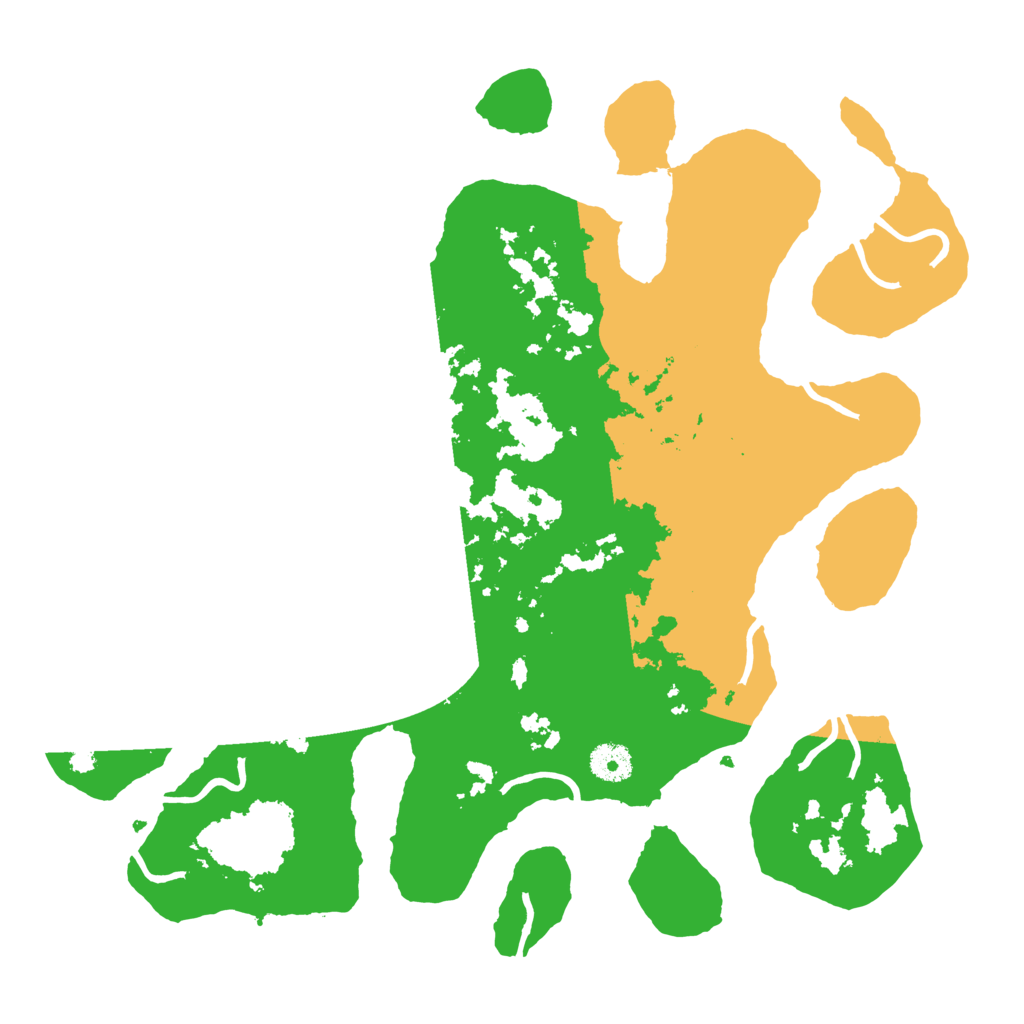 Biome Rust Map: Procedural Map, Size: 3800, Seed: 497487