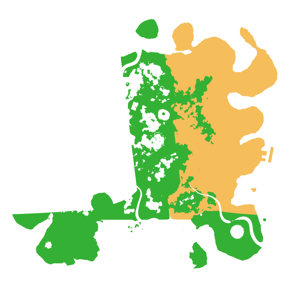 Biome Rust Map: Procedural Map, Size: 3800, Seed: 497487