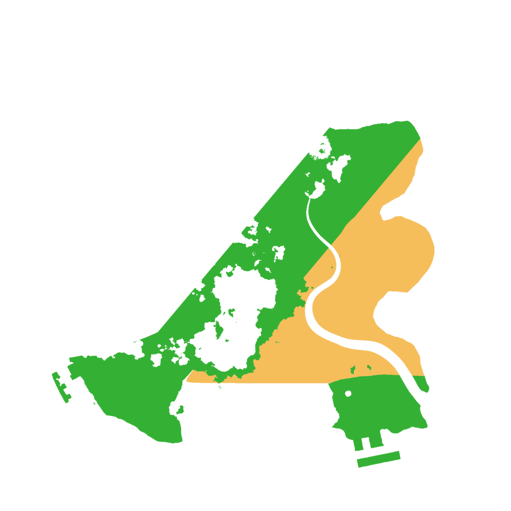 Biome Rust Map: Procedural Map, Size: 2400, Seed: 17