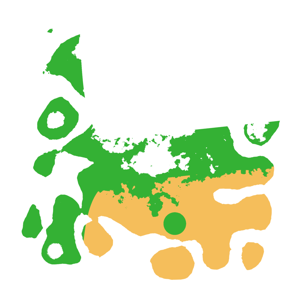 Biome Rust Map: Barren, Size: 3500, Seed: 960736