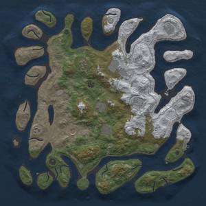 Thumbnail Rust Map: Procedural Map, Size: 4500, Seed: 293800581, 18 Monuments