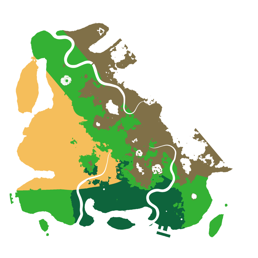 Biome Rust Map: Procedural Map, Size: 3749, Seed: 1234567890