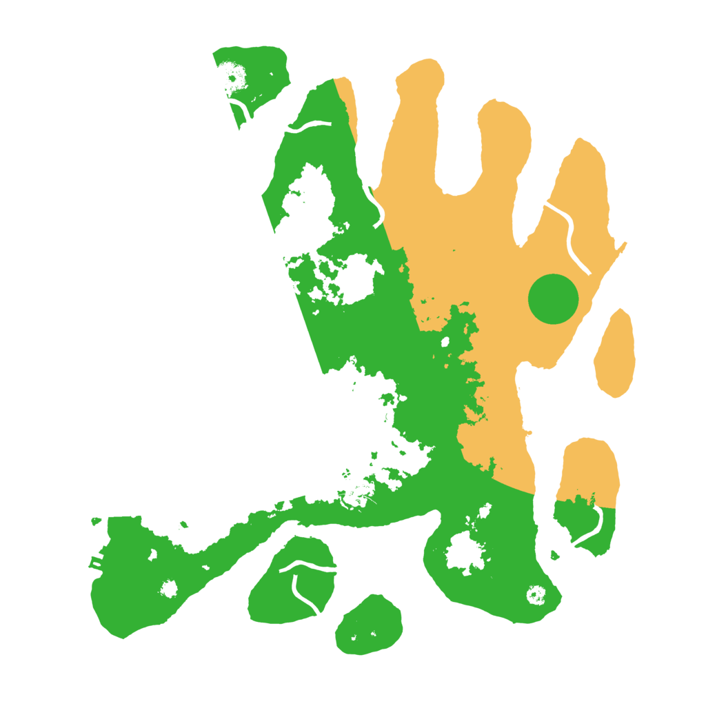 Biome Rust Map: Procedural Map, Size: 3700, Seed: 337175466