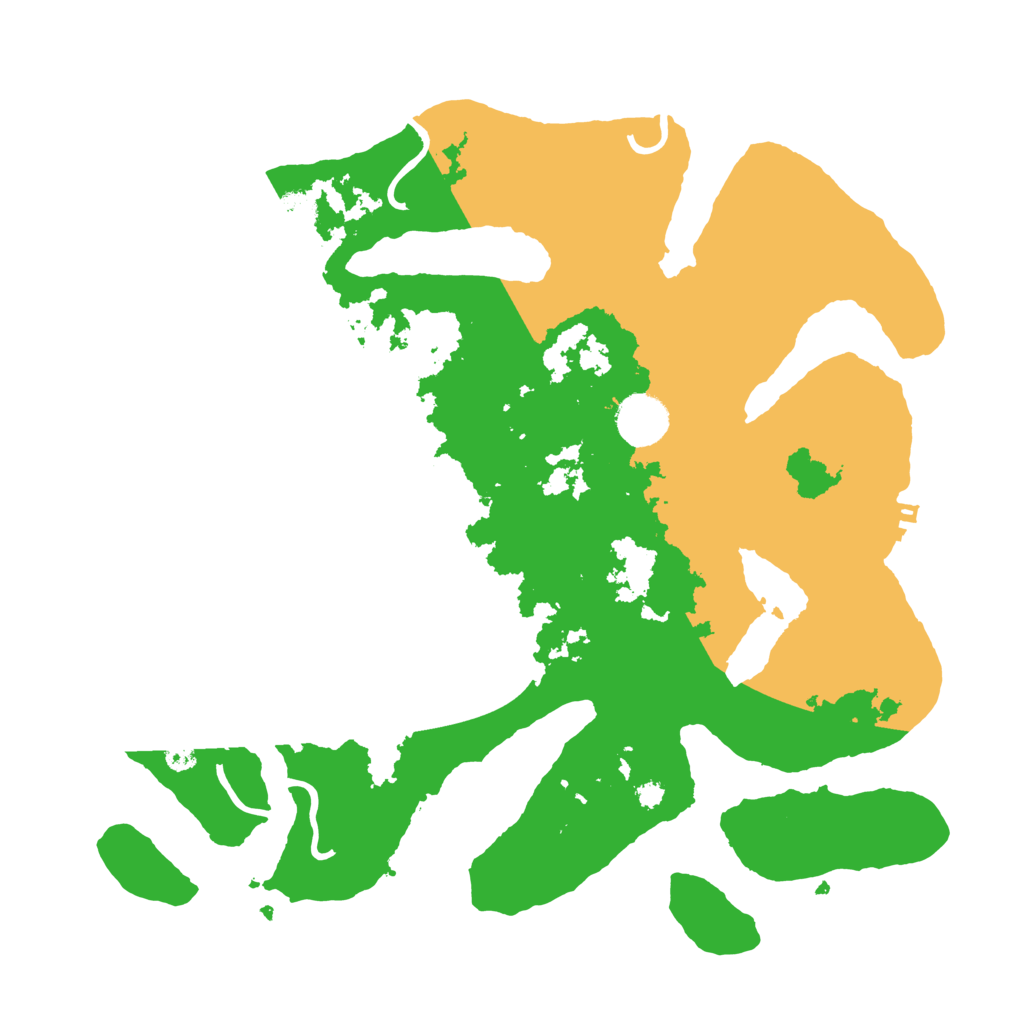 Biome Rust Map: Procedural Map, Size: 3500, Seed: 2564054