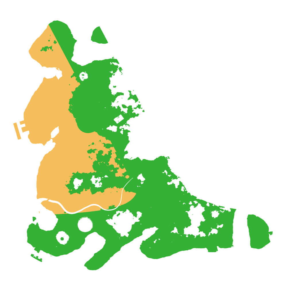 Biome Rust Map: Procedural Map, Size: 3500, Seed: 281148526