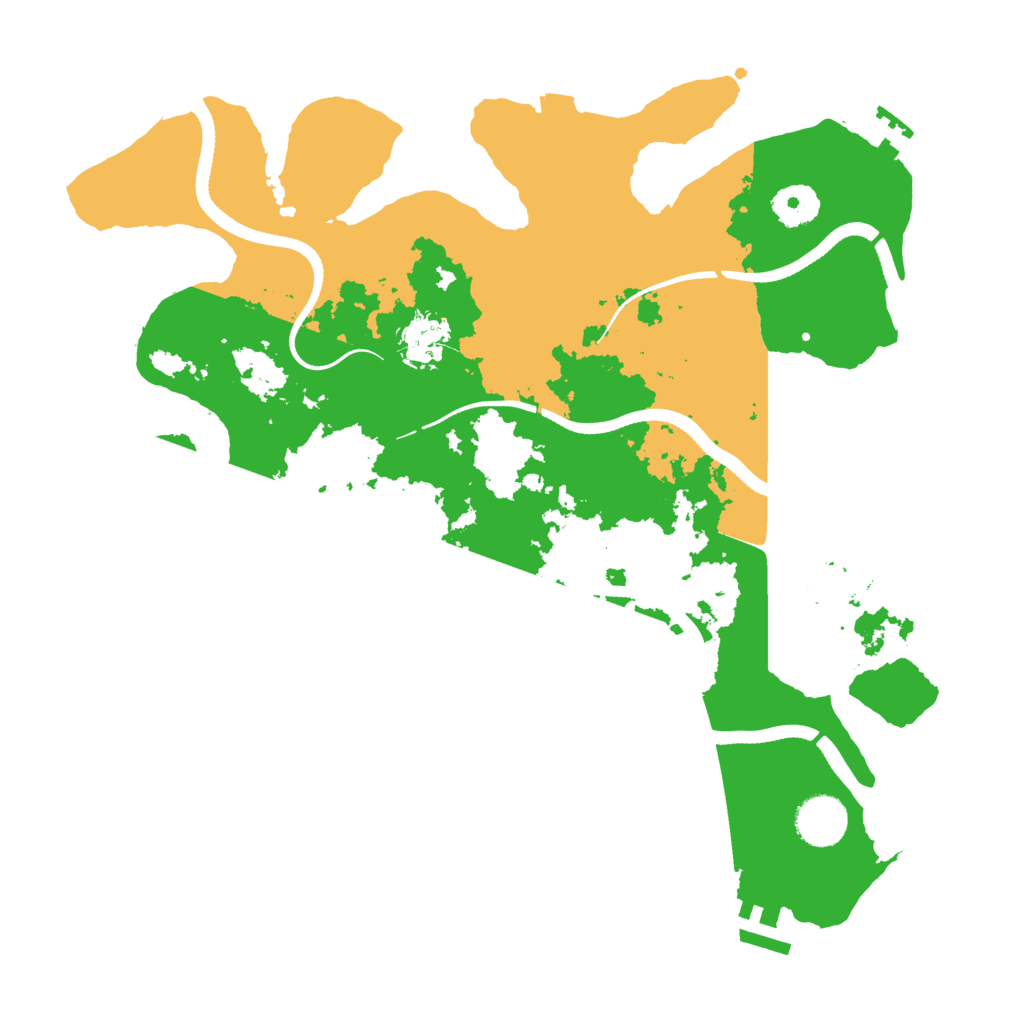 Biome Rust Map: Procedural Map, Size: 3500, Seed: 2785900