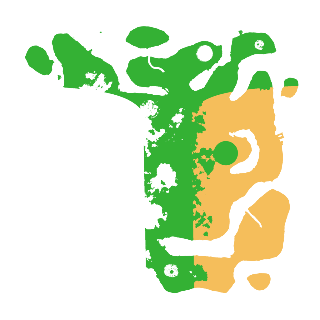 Biome Rust Map: Procedural Map, Size: 3500, Seed: 96573