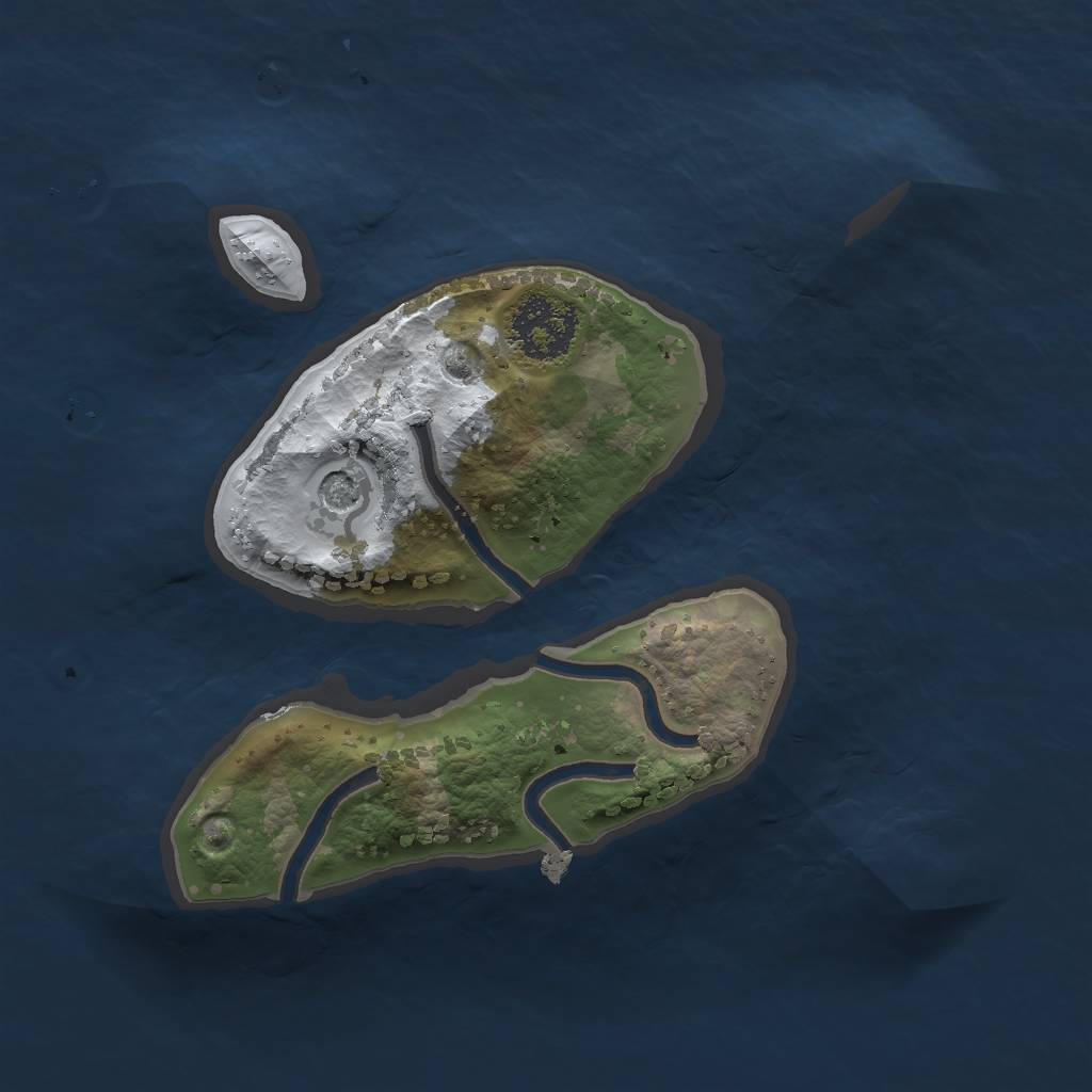 Rust Map: Procedural Map, Size: 1700, Seed: 1100, 6 Monuments