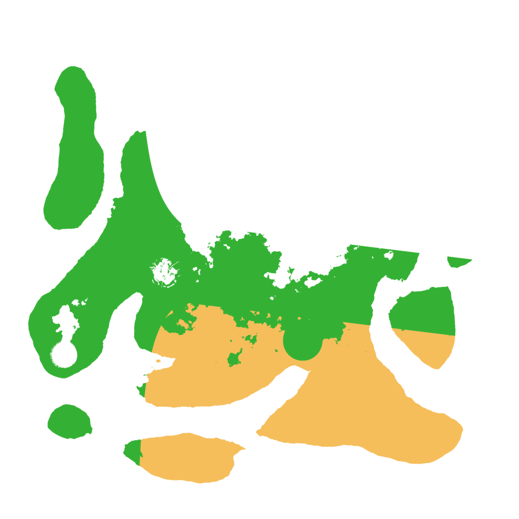 Biome Rust Map: Barren, Size: 3500, Seed: 865679