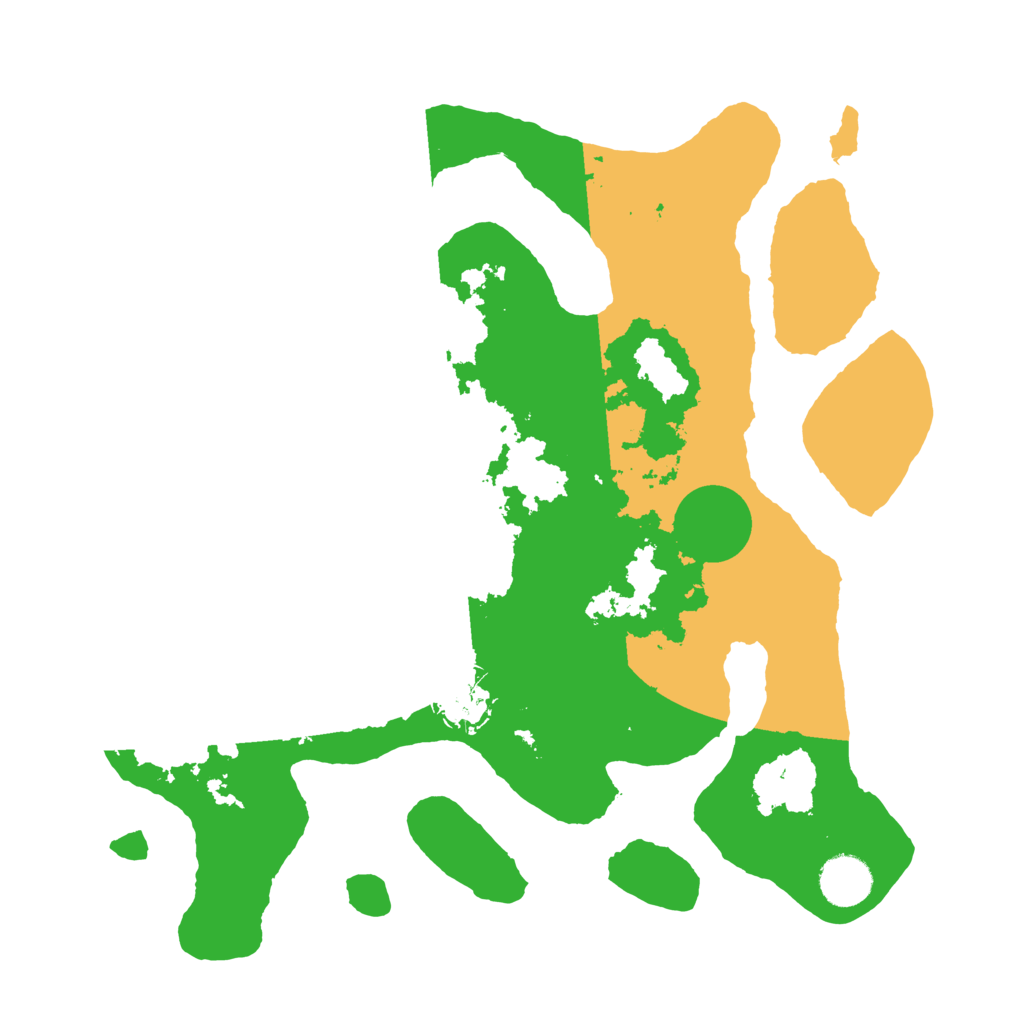 Biome Rust Map: Barren, Size: 3500, Seed: 838052