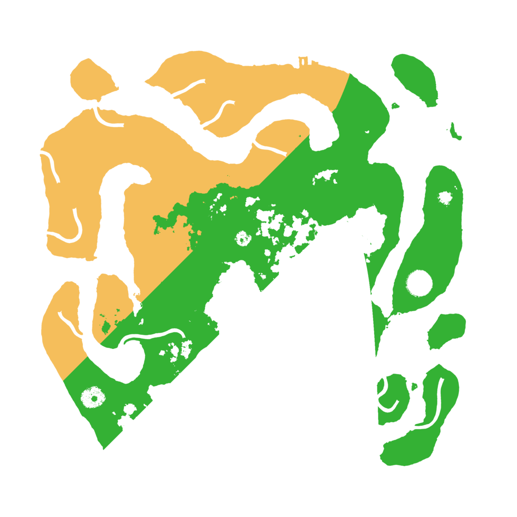 Biome Rust Map: Procedural Map, Size: 3500, Seed: 35684111