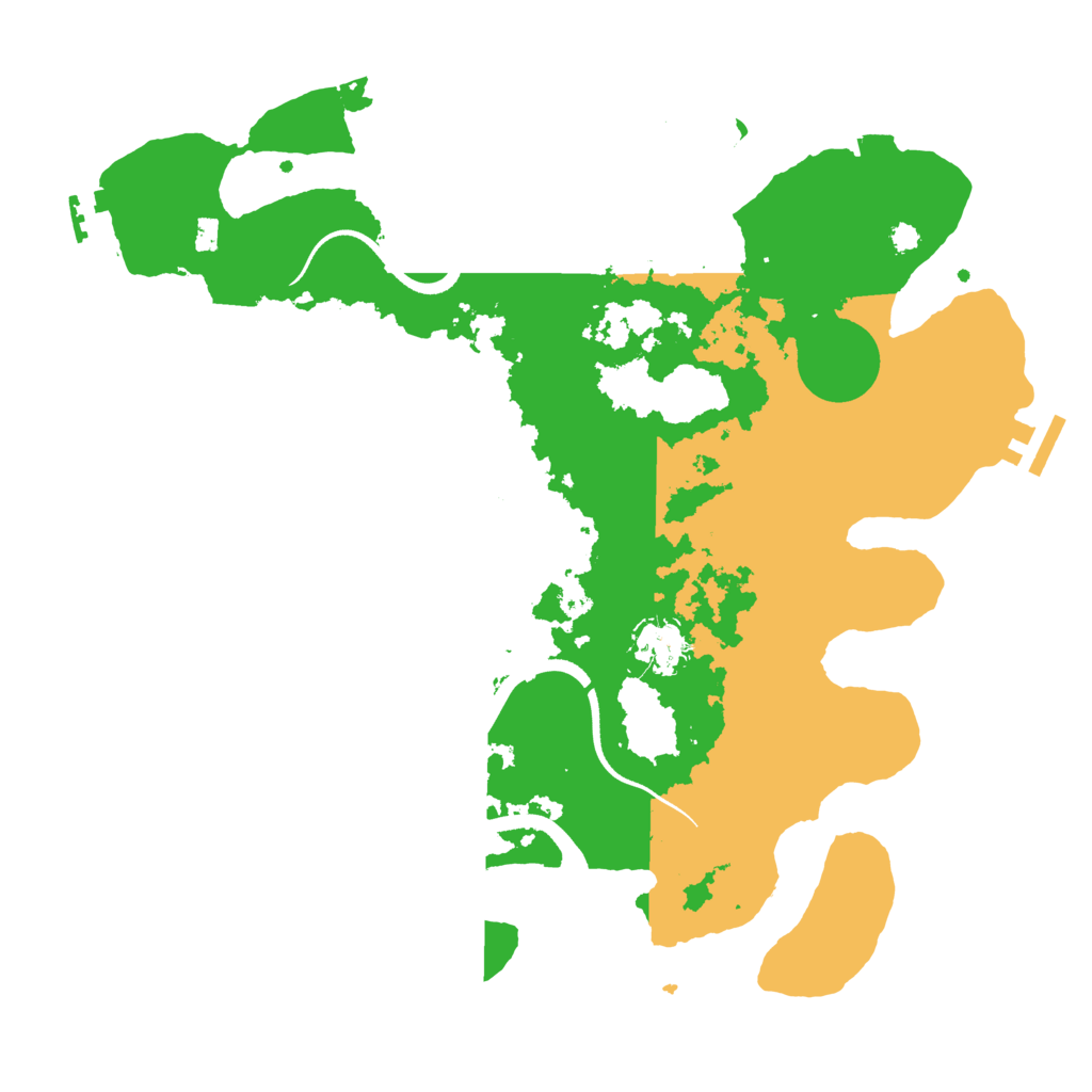 Biome Rust Map: Procedural Map, Size: 3500, Seed: 7456