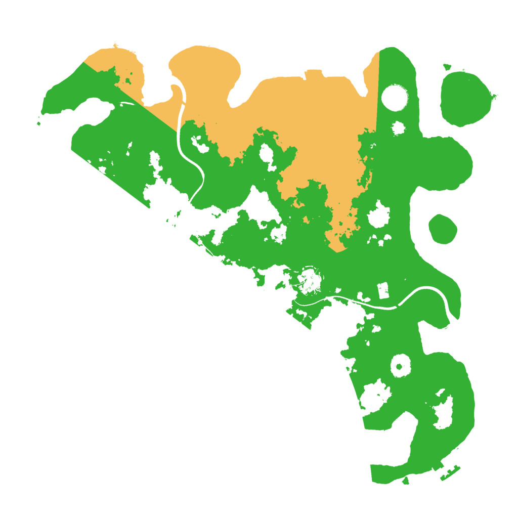 Biome Rust Map: Procedural Map, Size: 3500, Seed: 645910