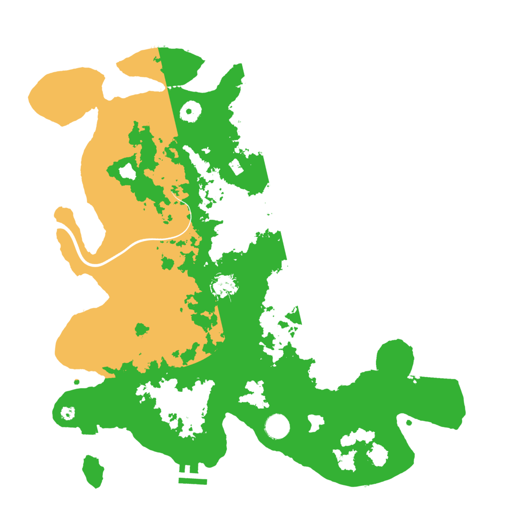 Biome Rust Map: Procedural Map, Size: 3700, Seed: 4490621