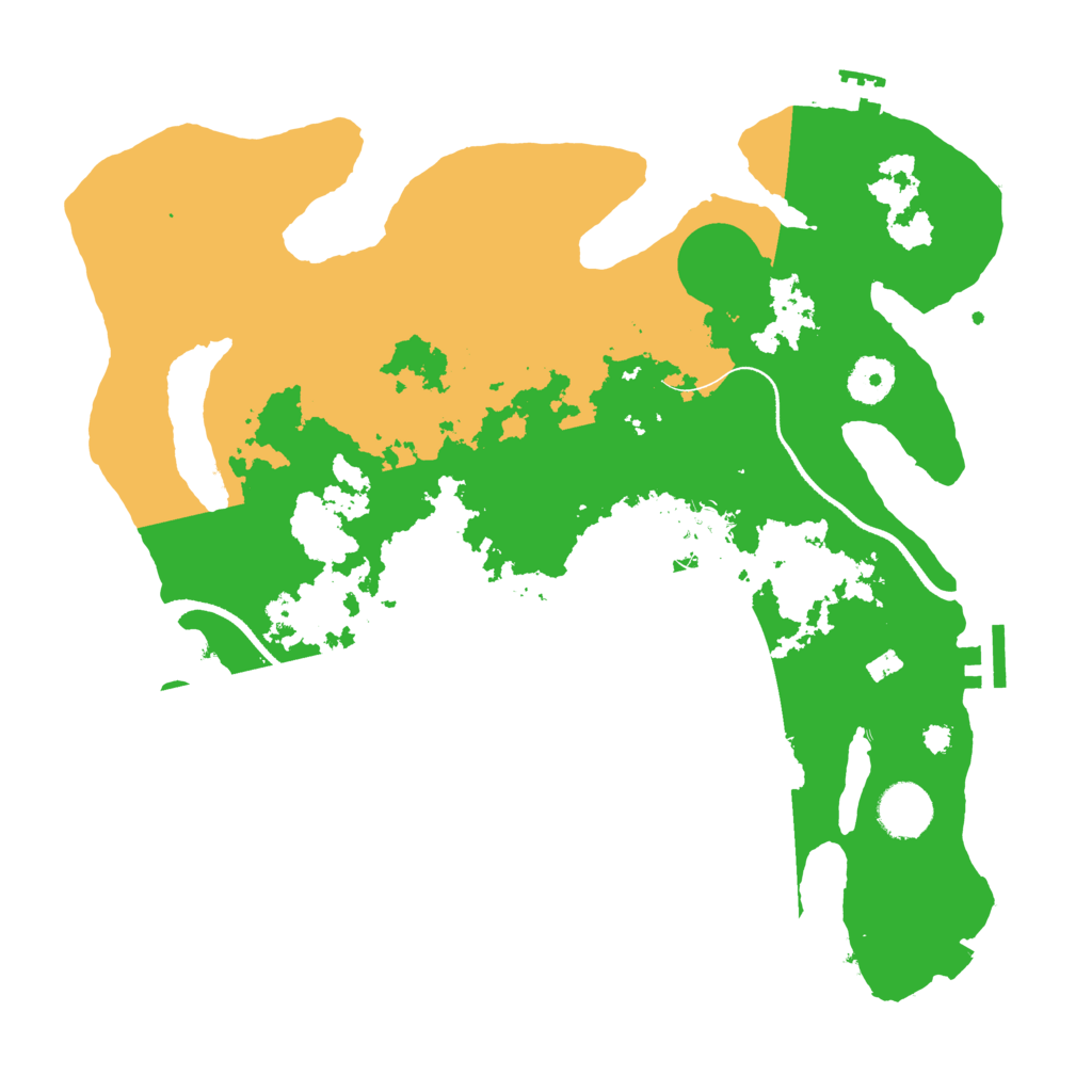 Biome Rust Map: Procedural Map, Size: 3500, Seed: 2022144