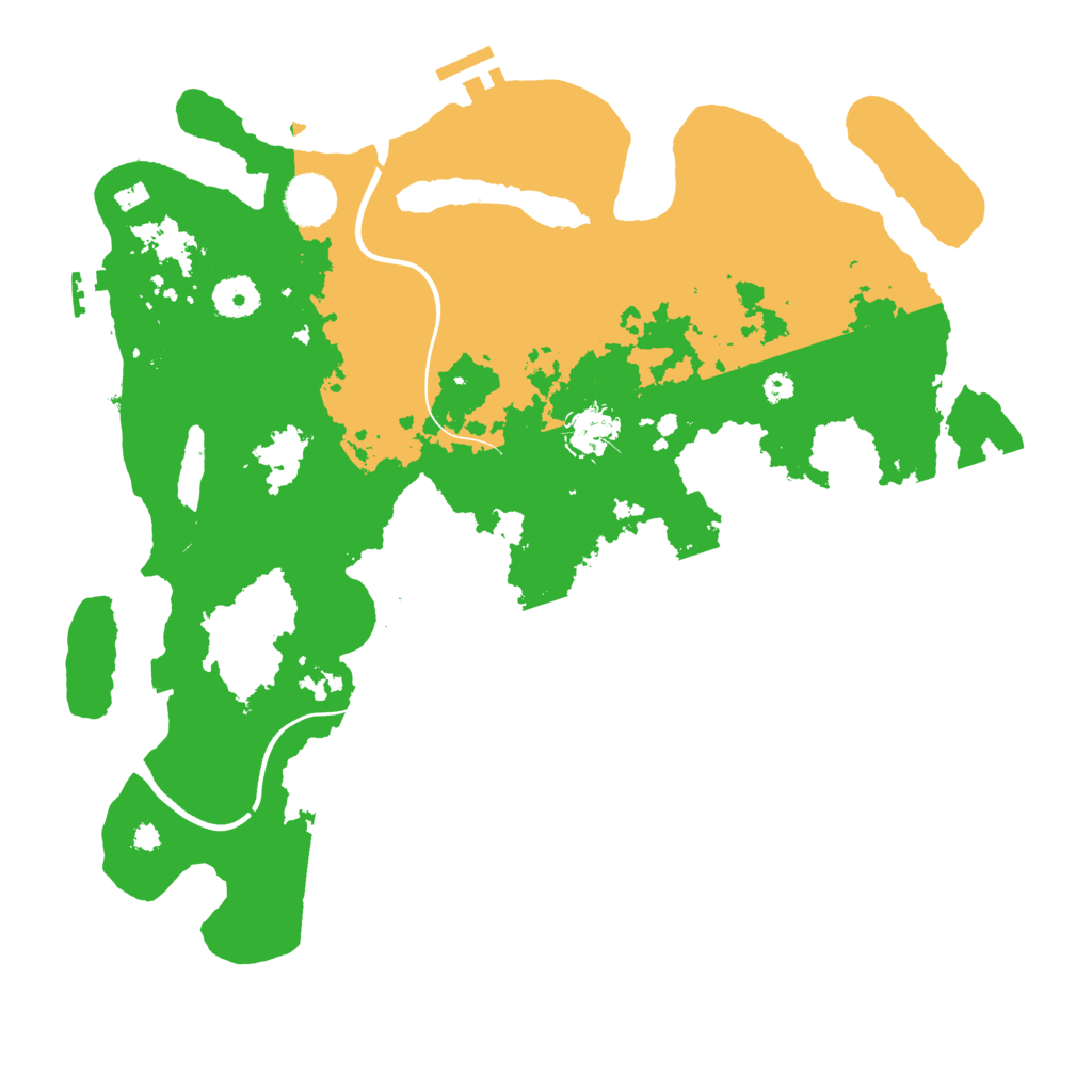 Biome Rust Map: Procedural Map, Size: 3700, Seed: 2629219