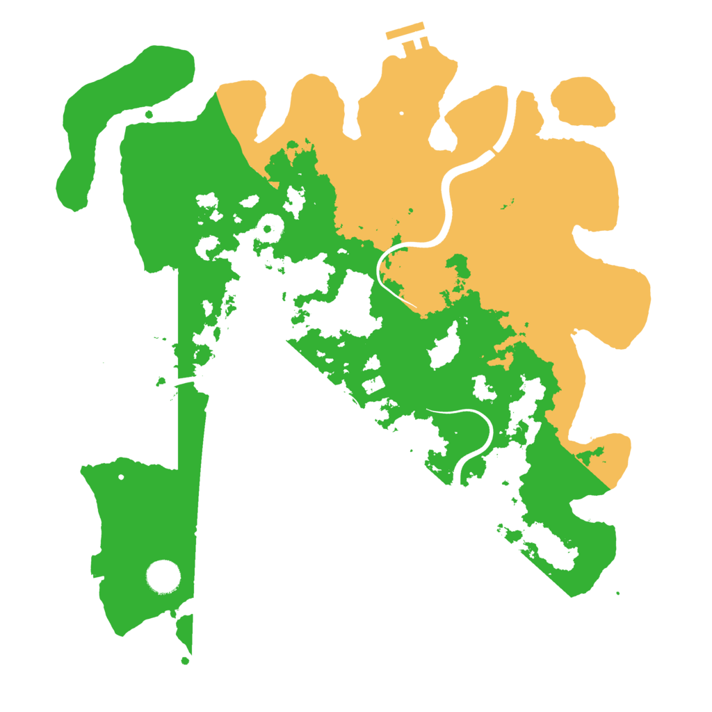 Biome Rust Map: Procedural Map, Size: 3700, Seed: 2724963