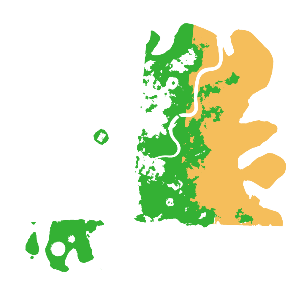 Biome Rust Map: Procedural Map, Size: 3700, Seed: 2619531