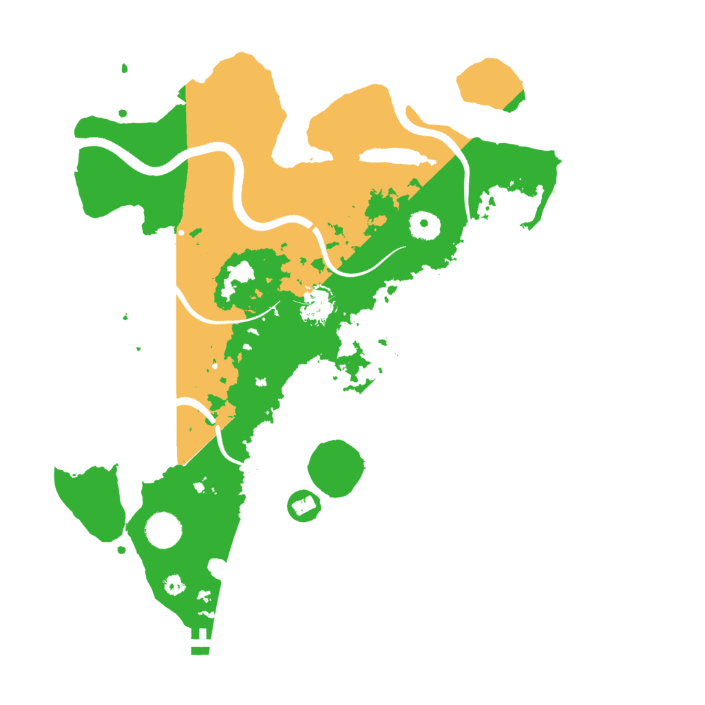 Biome Rust Map: Procedural Map, Size: 3500, Seed: 5836500