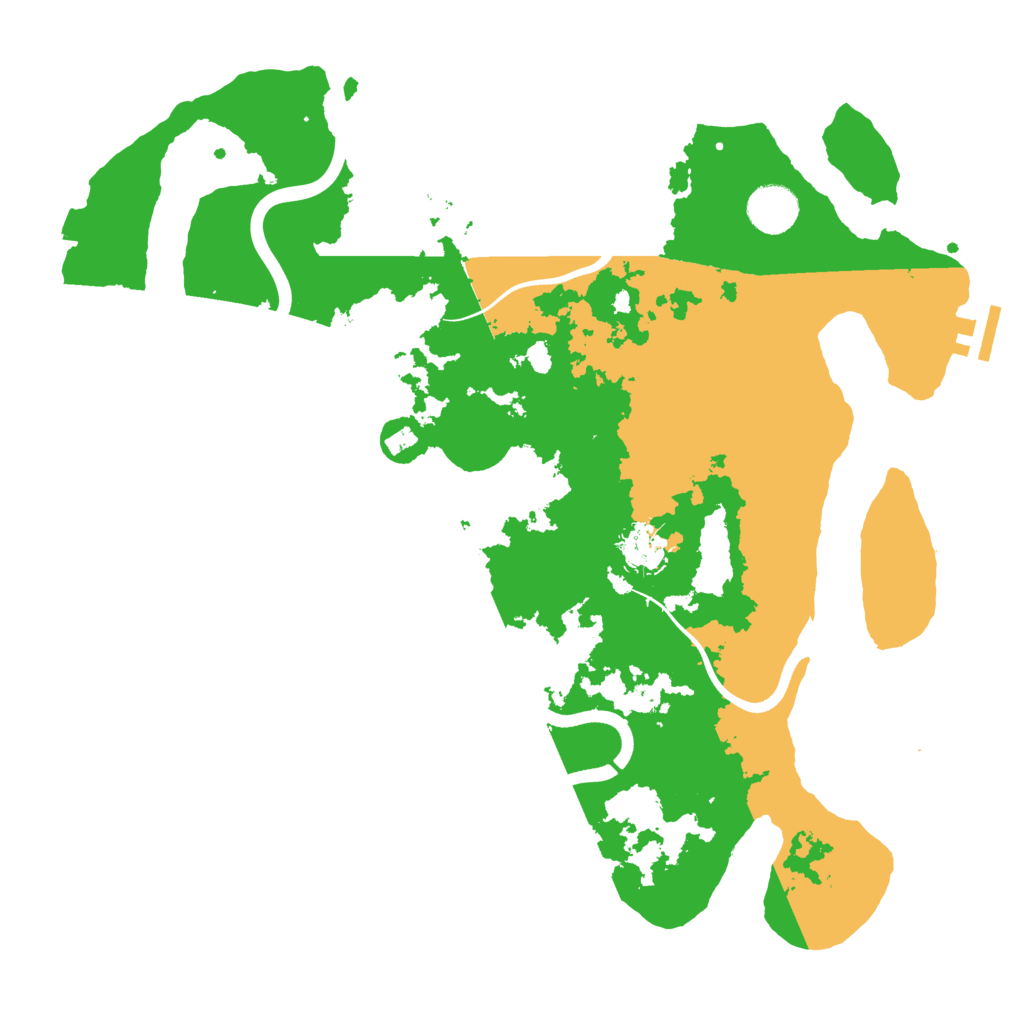 Biome Rust Map: Procedural Map, Size: 3700, Seed: 4130659