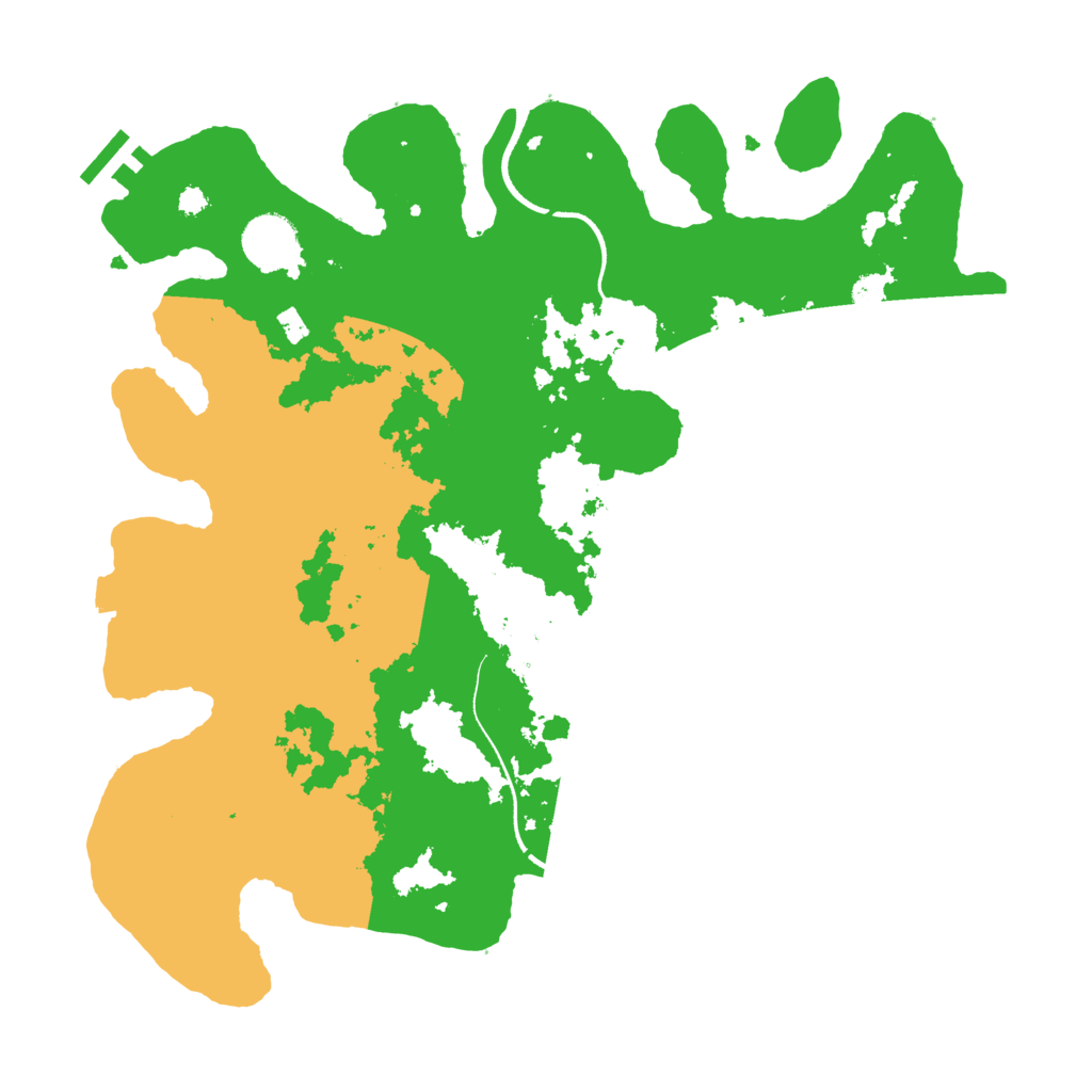 Biome Rust Map: Procedural Map, Size: 3500, Seed: 2246987