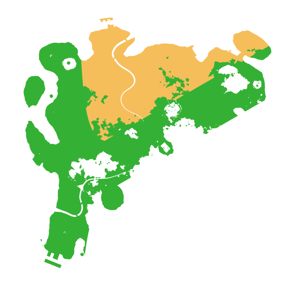 Biome Rust Map: Procedural Map, Size: 3500, Seed: 4533040