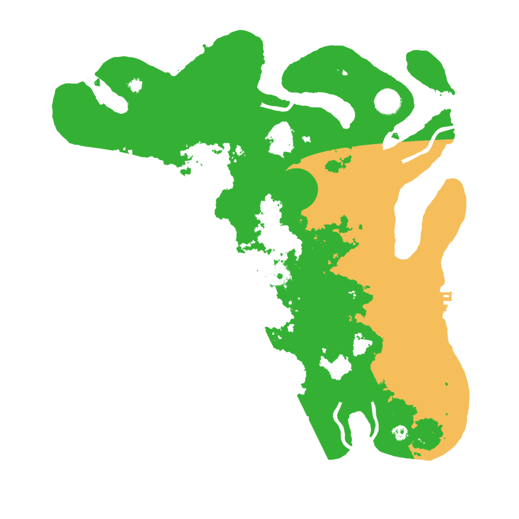 Biome Rust Map: Procedural Map, Size: 3500, Seed: 4030869