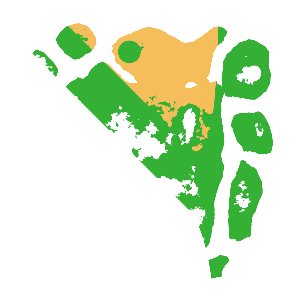 Biome Rust Map: Barren, Size: 3500, Seed: 5371429