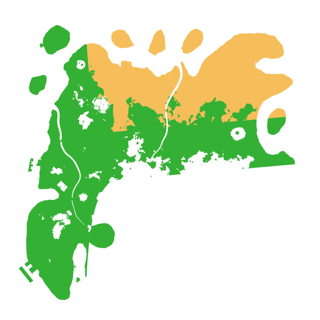 Biome Rust Map: Procedural Map, Size: 3500, Seed: 4788579
