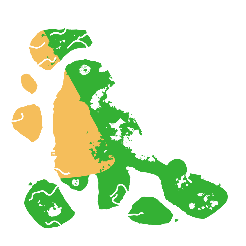 Biome Rust Map: Procedural Map, Size: 3500, Seed: 83370