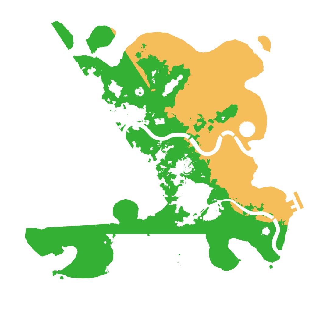 Biome Rust Map: Procedural Map, Size: 3500, Seed: 5093817