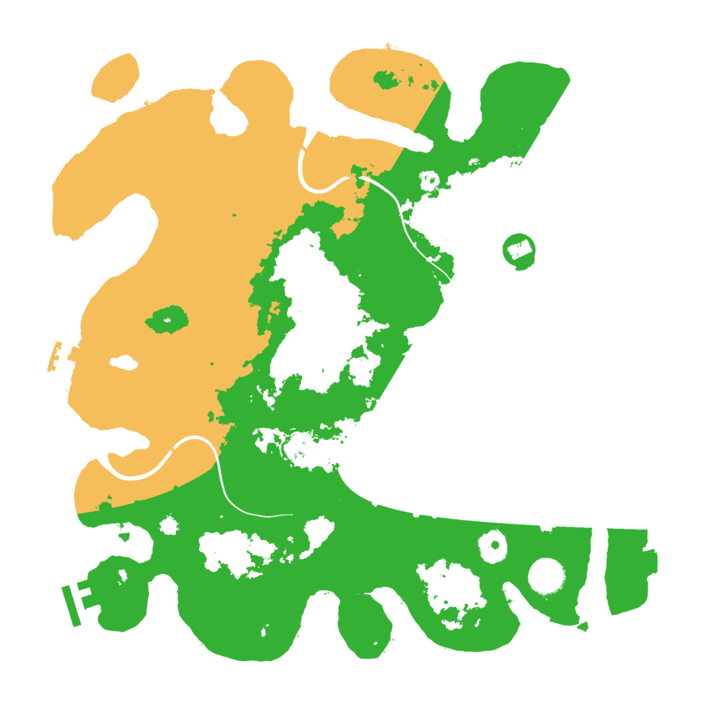 Biome Rust Map: Procedural Map, Size: 3500, Seed: 2362920