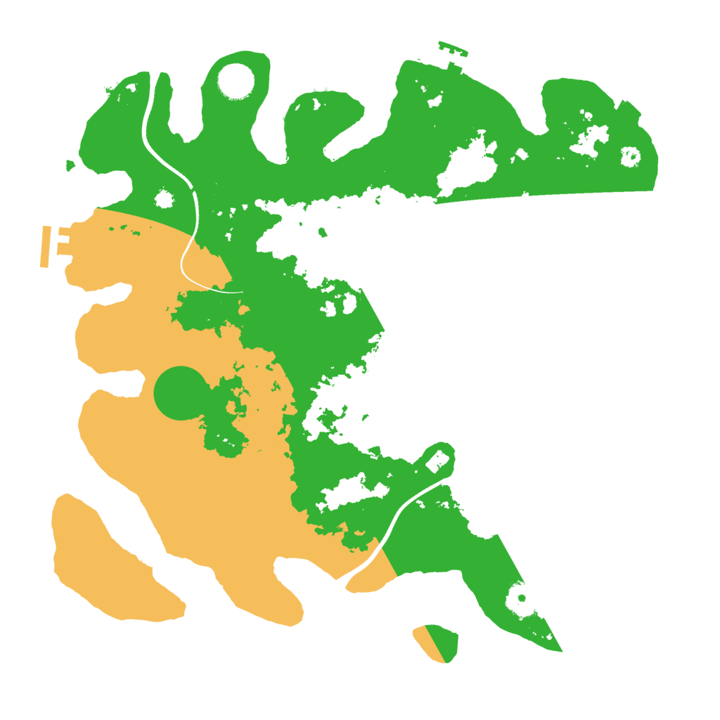 Biome Rust Map: Procedural Map, Size: 3500, Seed: 5956848