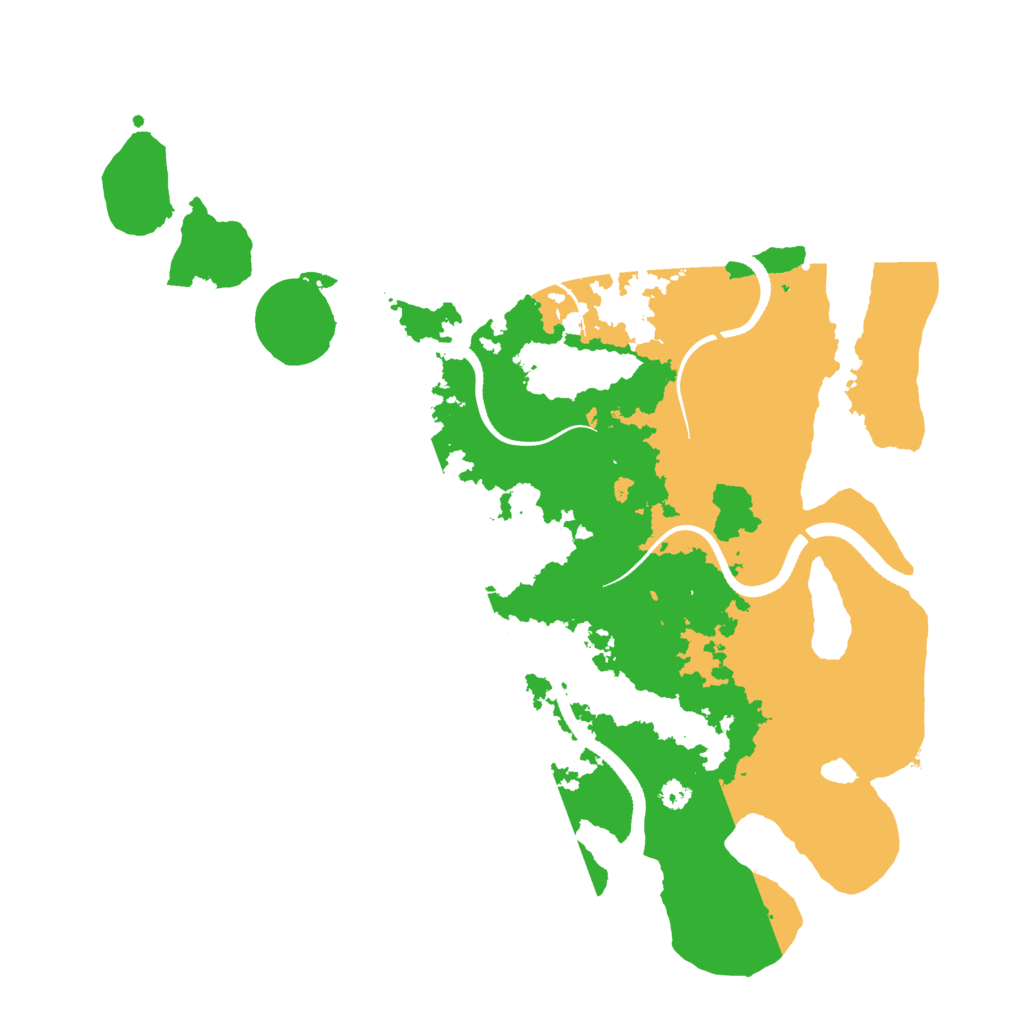 Biome Rust Map: Procedural Map, Size: 3500, Seed: 2457651