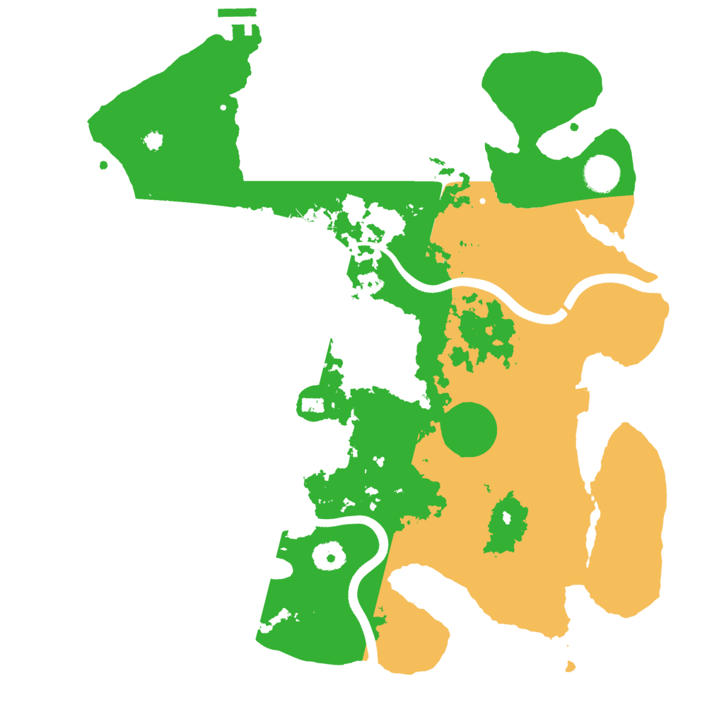Biome Rust Map: Procedural Map, Size: 3500, Seed: 942149