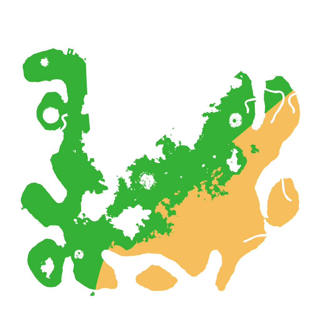 Biome Rust Map: Procedural Map, Size: 3500, Seed: 1198545