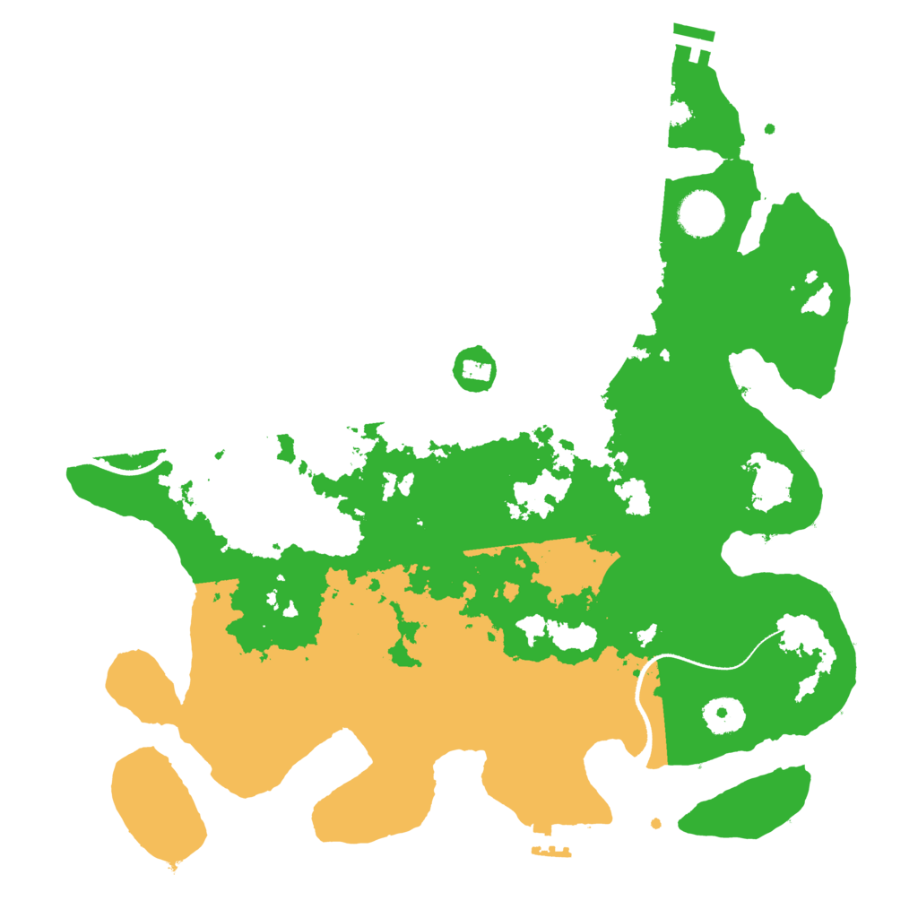 Biome Rust Map: Procedural Map, Size: 3500, Seed: 4124757