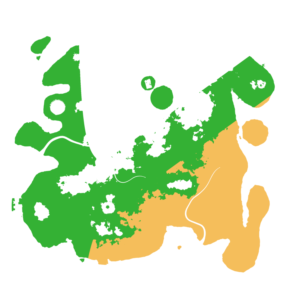 Biome Rust Map: Procedural Map, Size: 3500, Seed: 122731
