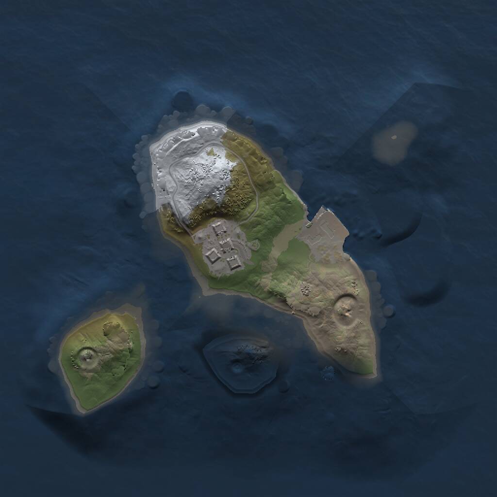 Rust Map: Procedural Map, Size: 1500, Seed: 213, 2 Monuments