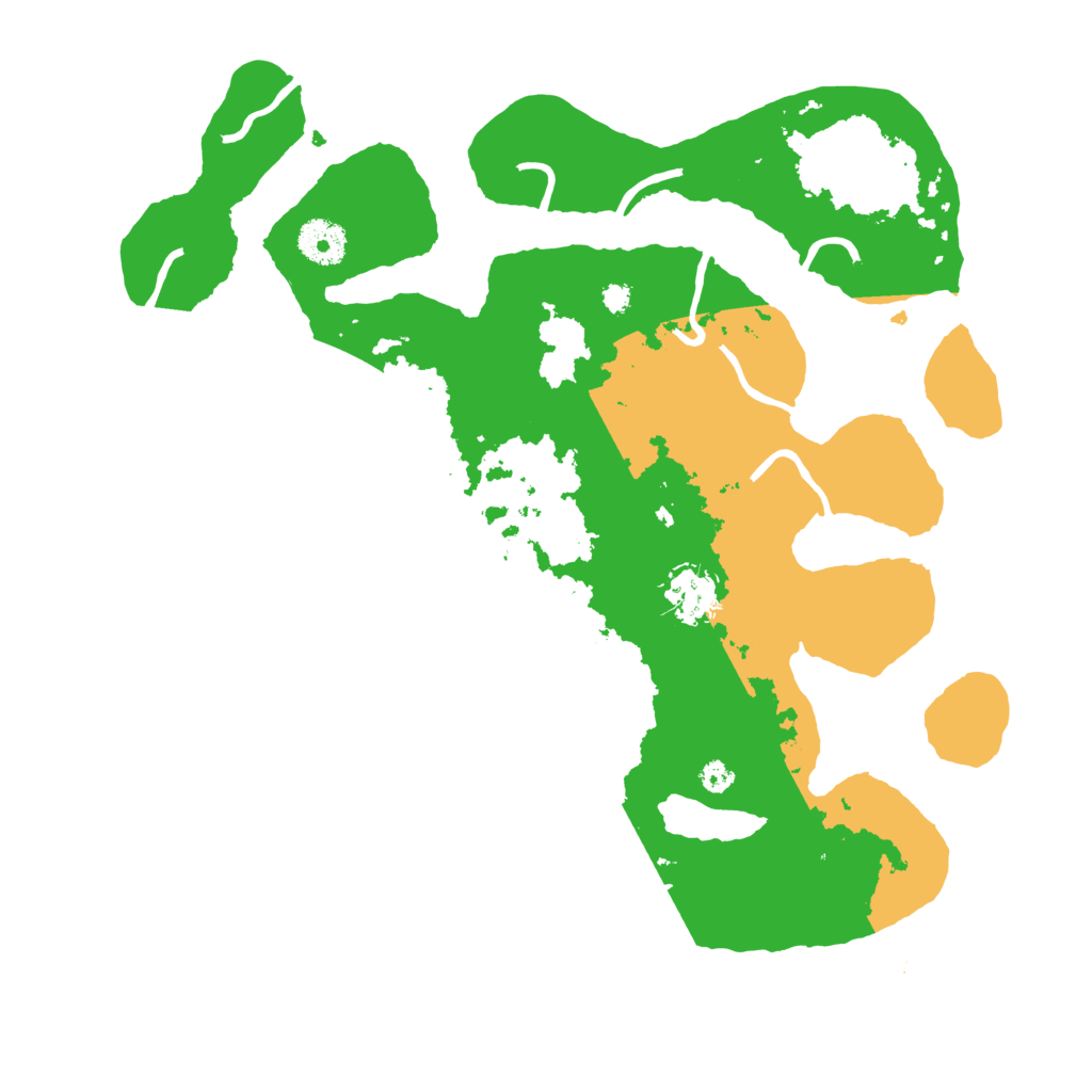 Biome Rust Map: Procedural Map, Size: 3500, Seed: 4140425