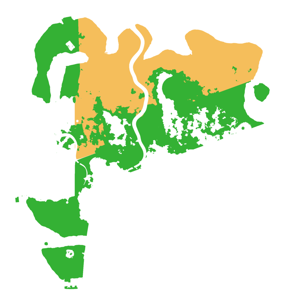 Biome Rust Map: Procedural Map, Size: 3500, Seed: 2096117
